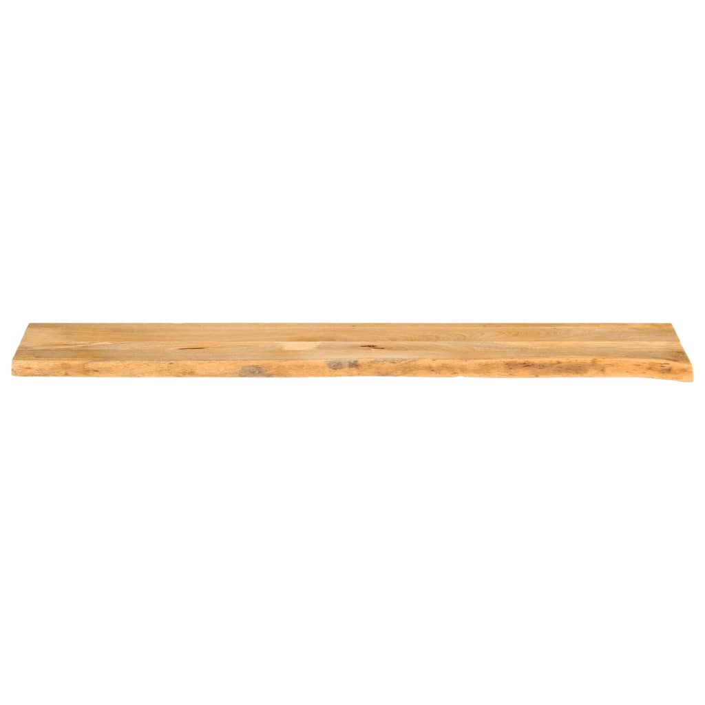 Tischplatte mit Baumkante 180x20x2,5 cm Massivholz Mango - Pazzar.ch
