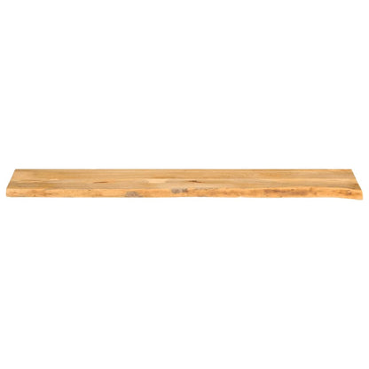Tischplatte mit Baumkante 180x20x2,5 cm Massivholz Mango - Pazzar.ch