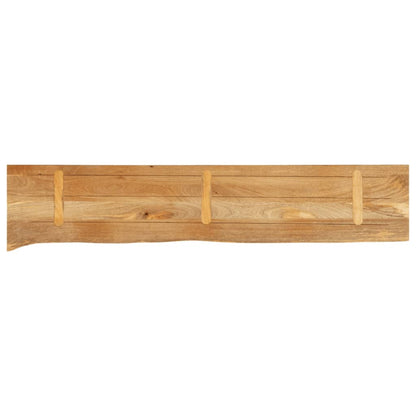 Tischplatte mit Baumkante 180x20x2,5 cm Massivholz Mango - Pazzar.ch