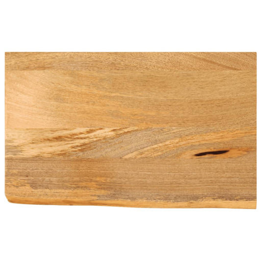 Tischplatte mit Baumkante 60x30x2,5 cm Massivholz Mango - Pazzar.ch