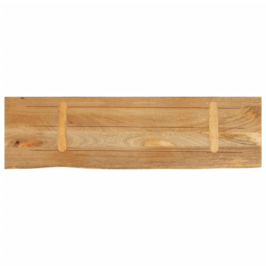 Tischplatte mit Baumkante 110x30x2,5 cm Massivholz Mango - Pazzar.ch