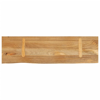 Tischplatte mit Baumkante 110x30x2,5 cm Massivholz Mango - Pazzar.ch