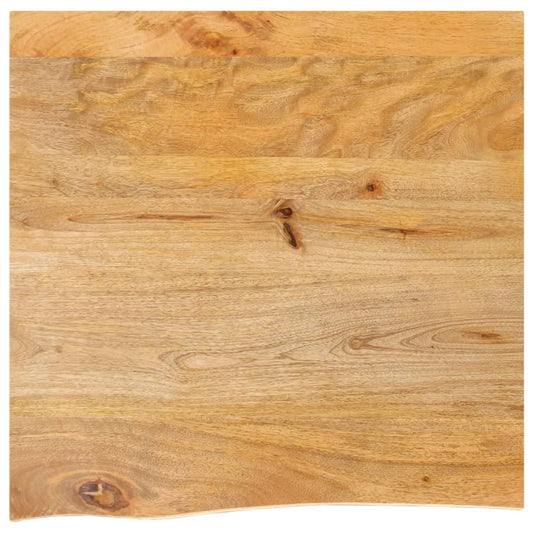 Tischplatte mit Baumkante 40x40x2,5 cm Massivholz Mango - Pazzar.ch
