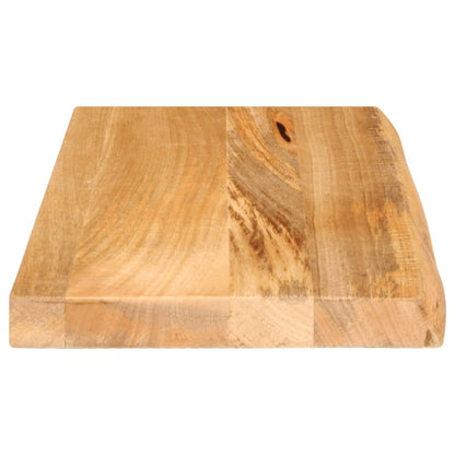 Tischplatte mit Baumkante 60x40x2,5 cm Massivholz Mango - Pazzar.ch