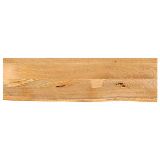 Tischplatte mit Baumkante 100x40x2,5 cm Massivholz Mango - Pazzar.ch