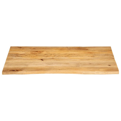 Tischplatte mit Baumkante 100x80x2,5 cm Massivholz Mango - Pazzar.ch
