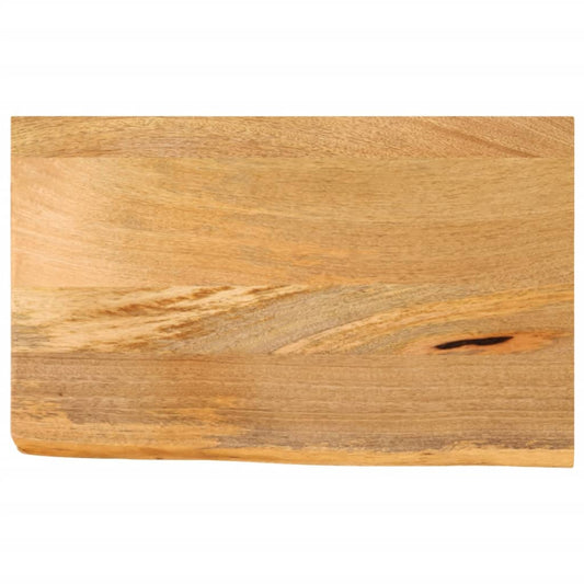 Tischplatte mit Baumkante 50x20x3,8 cm Massivholz Mango - Pazzar.ch