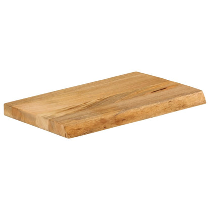 Tischplatte mit Baumkante 60x20x3,8 cm Massivholz Mango - Pazzar.ch