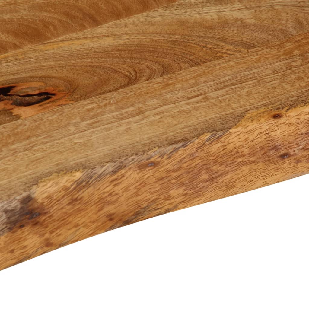 Tischplatte mit Baumkante 60x20x3,8 cm Massivholz Mango