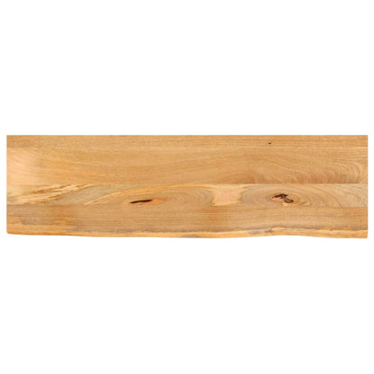 Tischplatte mit Baumkante 110x20x3,8 cm Massivholz Mango - Pazzar.ch