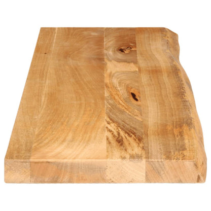 Tischplatte mit Baumkante 110x20x3,8 cm Massivholz Mango - Pazzar.ch
