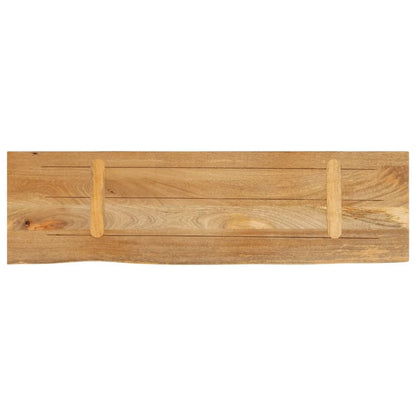 Tischplatte mit Baumkante 110x20x3,8 cm Massivholz Mango - Pazzar.ch