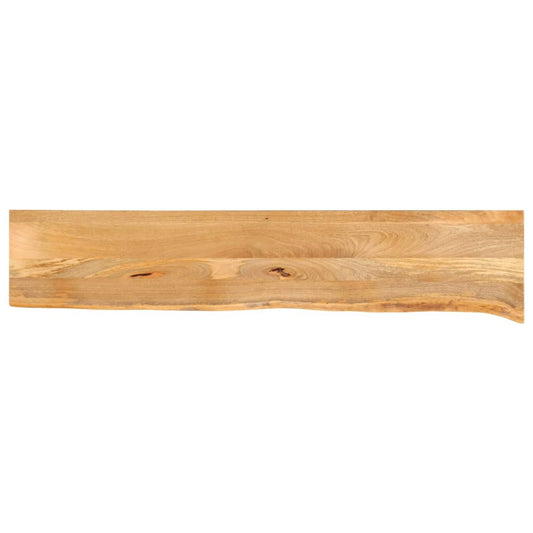 Tischplatte mit Baumkante 160x20x3,8 cm Massivholz Mango - Pazzar.ch