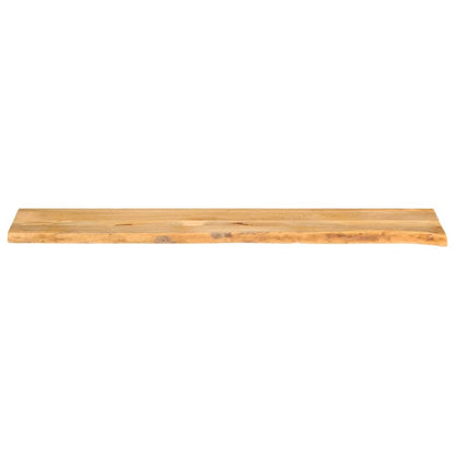 Tischplatte mit Baumkante 160x20x3,8 cm Massivholz Mango - Pazzar.ch