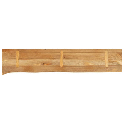 Tischplatte mit Baumkante 160x20x3,8 cm Massivholz Mango - Pazzar.ch