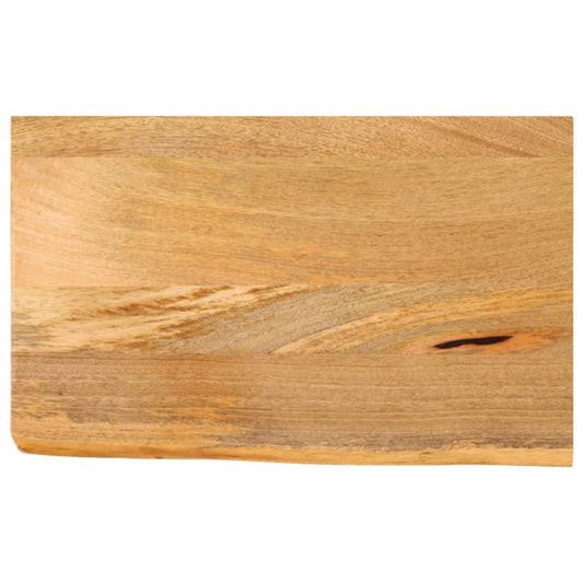 Tischplatte mit Baumkante 40x30x3,8 cm Massivholz Mango - Pazzar.ch