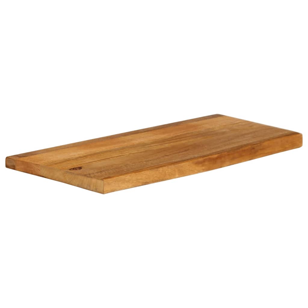 Tischplatte mit Baumkante 70x20x2,5 cm Massivholz Mango - Pazzar.ch
