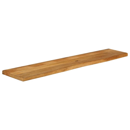 Tischplatte mit Baumkante 180x20x2,5 cm Massivholz Mango - Pazzar.ch