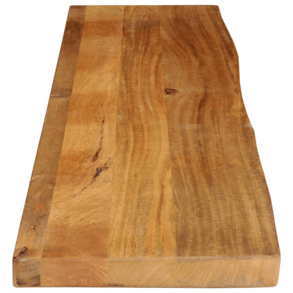 Tischplatte mit Baumkante 180x20x2,5 cm Massivholz Mango - Pazzar.ch
