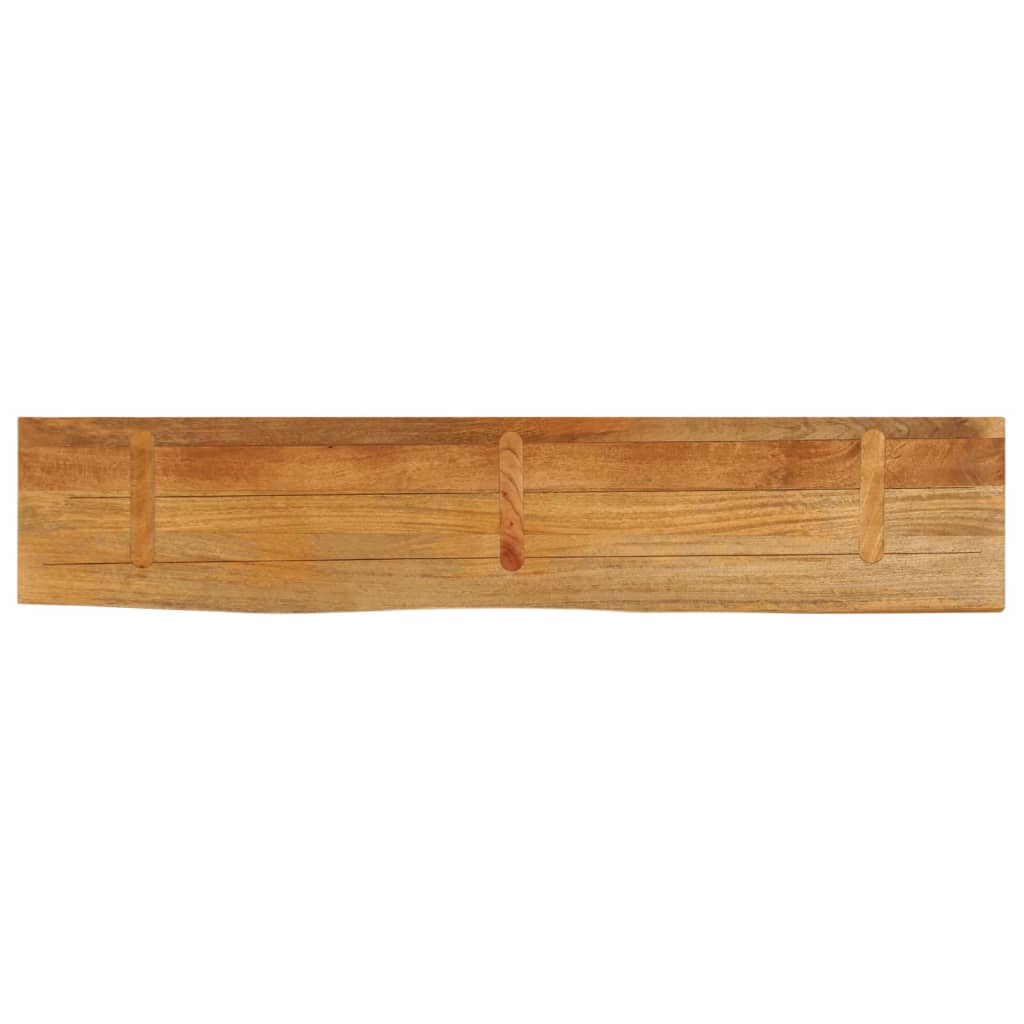 Tischplatte mit Baumkante 180x20x2,5 cm Massivholz Mango - Pazzar.ch