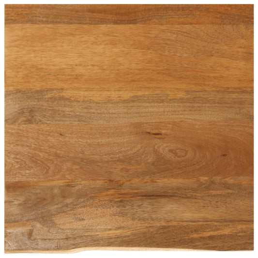 Tischplatte mit Baumkante 40x40x2,5 cm Massivholz Mango - Pazzar.ch