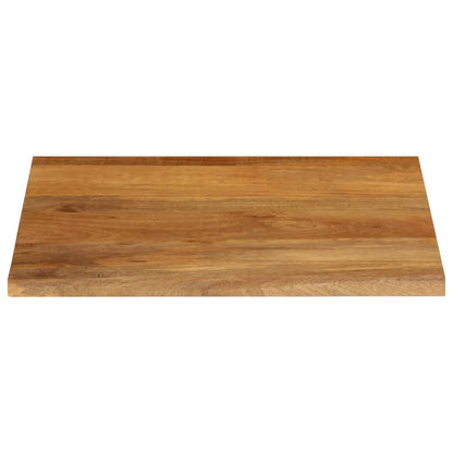 Tischplatte mit Baumkante 40x40x2,5 cm Massivholz Mango - Pazzar.ch
