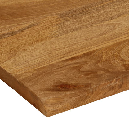 Tischplatte mit Baumkante 40x40x2,5 cm Massivholz Mango - Pazzar.ch