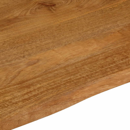 Tischplatte mit Baumkante 40x40x2,5 cm Massivholz Mango - Pazzar.ch