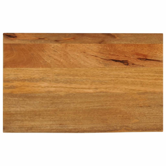 Tischplatte mit Baumkante 50x40x2,5 cm Massivholz Mango - Pazzar.ch