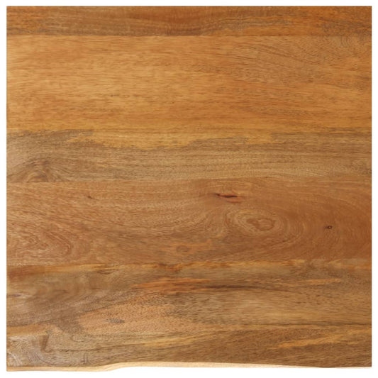 Tischplatte mit Baumkante 60x60x2,5 cm Massivholz Mango - Pazzar.ch