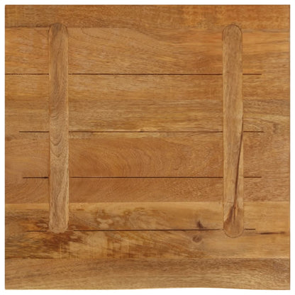 Tischplatte mit Baumkante 60x60x2,5 cm Massivholz Mango - Pazzar.ch