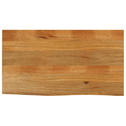 Tischplatte mit Baumkante 100x60x2,5 cm Massivholz Mango - Pazzar.ch
