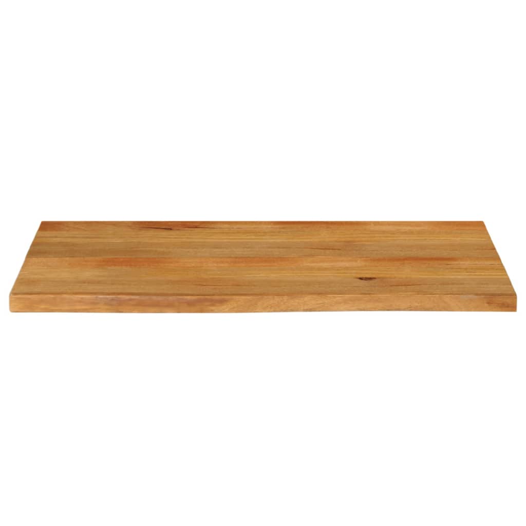 Tischplatte mit Baumkante 100x60x2,5 cm Massivholz Mango - Pazzar.ch