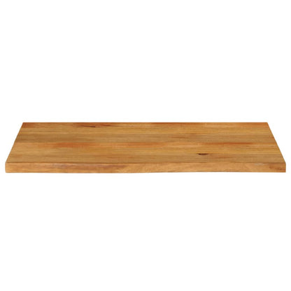 Tischplatte mit Baumkante 100x60x2,5 cm Massivholz Mango - Pazzar.ch