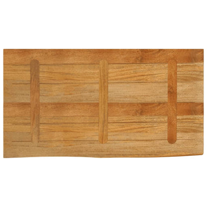 Tischplatte mit Baumkante 100x60x2,5 cm Massivholz Mango - Pazzar.ch