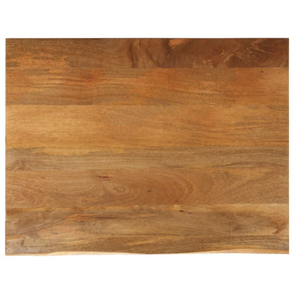 Tischplatte mit Baumkante 100x80x2,5 cm Massivholz Mango - Pazzar.ch