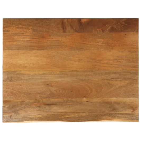 Tischplatte mit Baumkante 100x80x2,5 cm Massivholz Mango - Pazzar.ch
