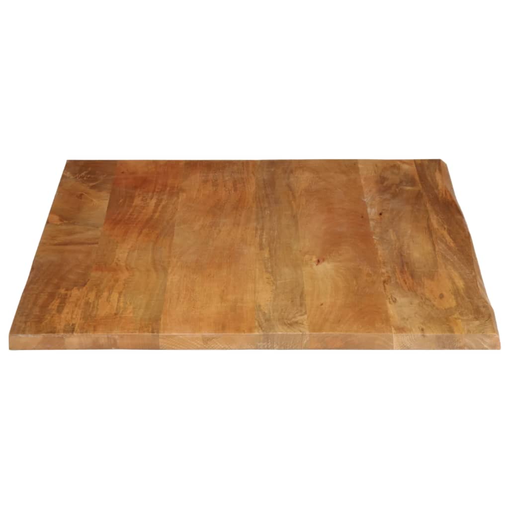 Tischplatte mit Baumkante 100x80x2,5 cm Massivholz Mango - Pazzar.ch