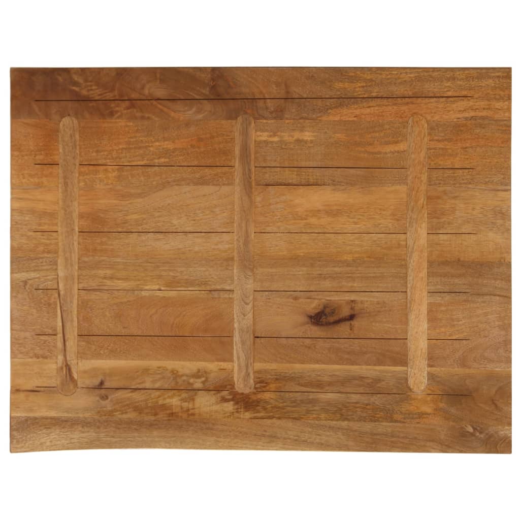 Tischplatte mit Baumkante 100x80x2,5 cm Massivholz Mango - Pazzar.ch
