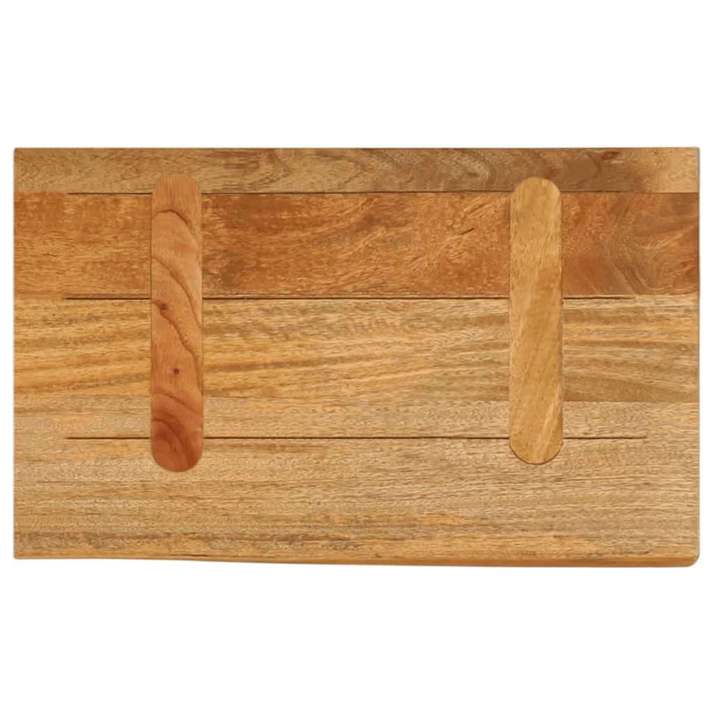 Tischplatte mit Baumkante 50x20x3,8 cm Massivholz Mango - Pazzar.ch