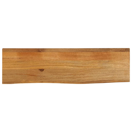 Tischplatte mit Baumkante 100x20x3,8 cm Massivholz Mango - Pazzar.ch