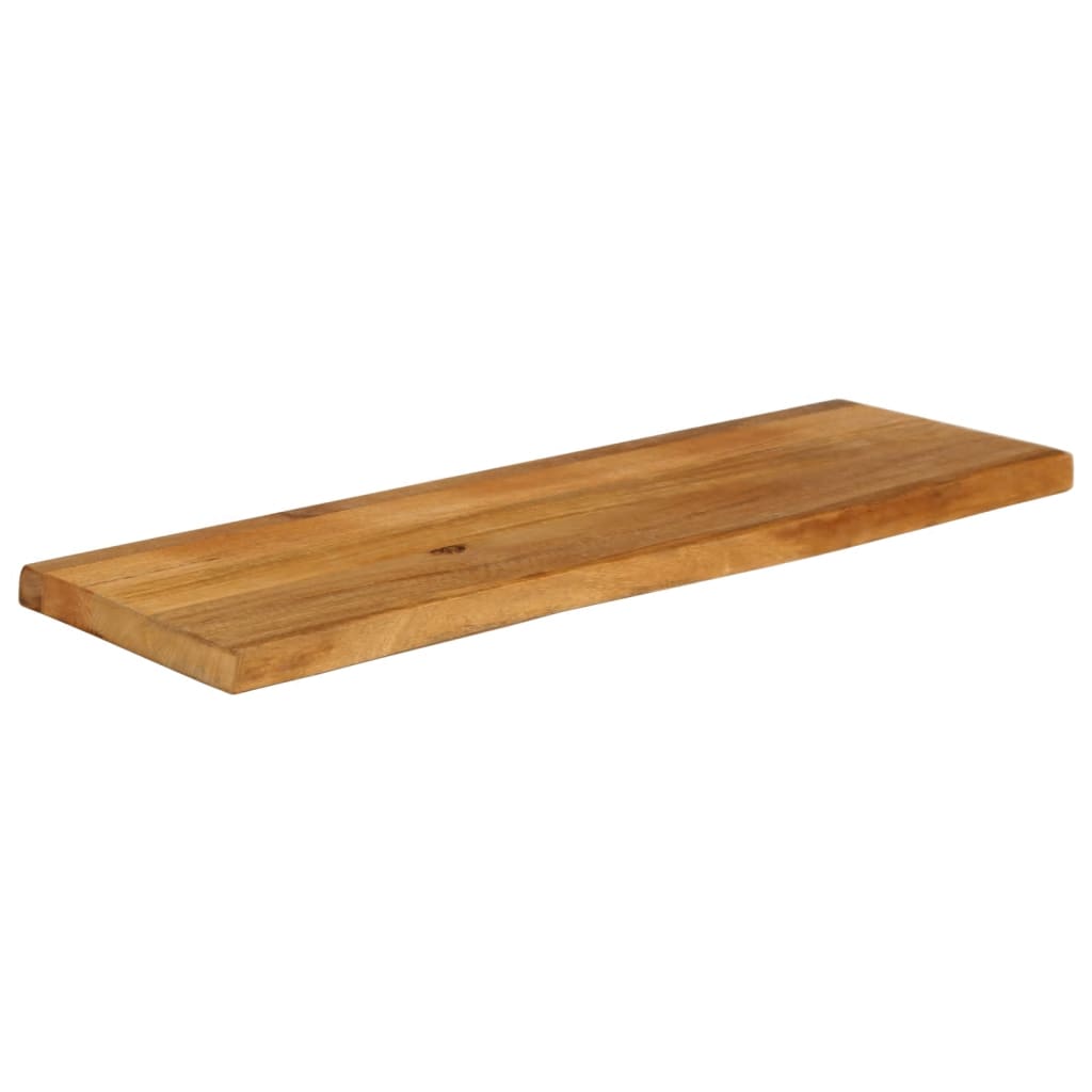 Tischplatte mit Baumkante 110x20x3,8 cm Massivholz Mango - Pazzar.ch