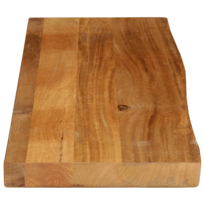 Tischplatte mit Baumkante 110x20x3,8 cm Massivholz Mango - Pazzar.ch
