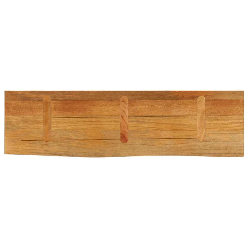 Tischplatte mit Baumkante 110x20x3,8 cm Massivholz Mango - Pazzar.ch