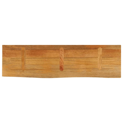 Tischplatte mit Baumkante 110x20x3,8 cm Massivholz Mango - Pazzar.ch