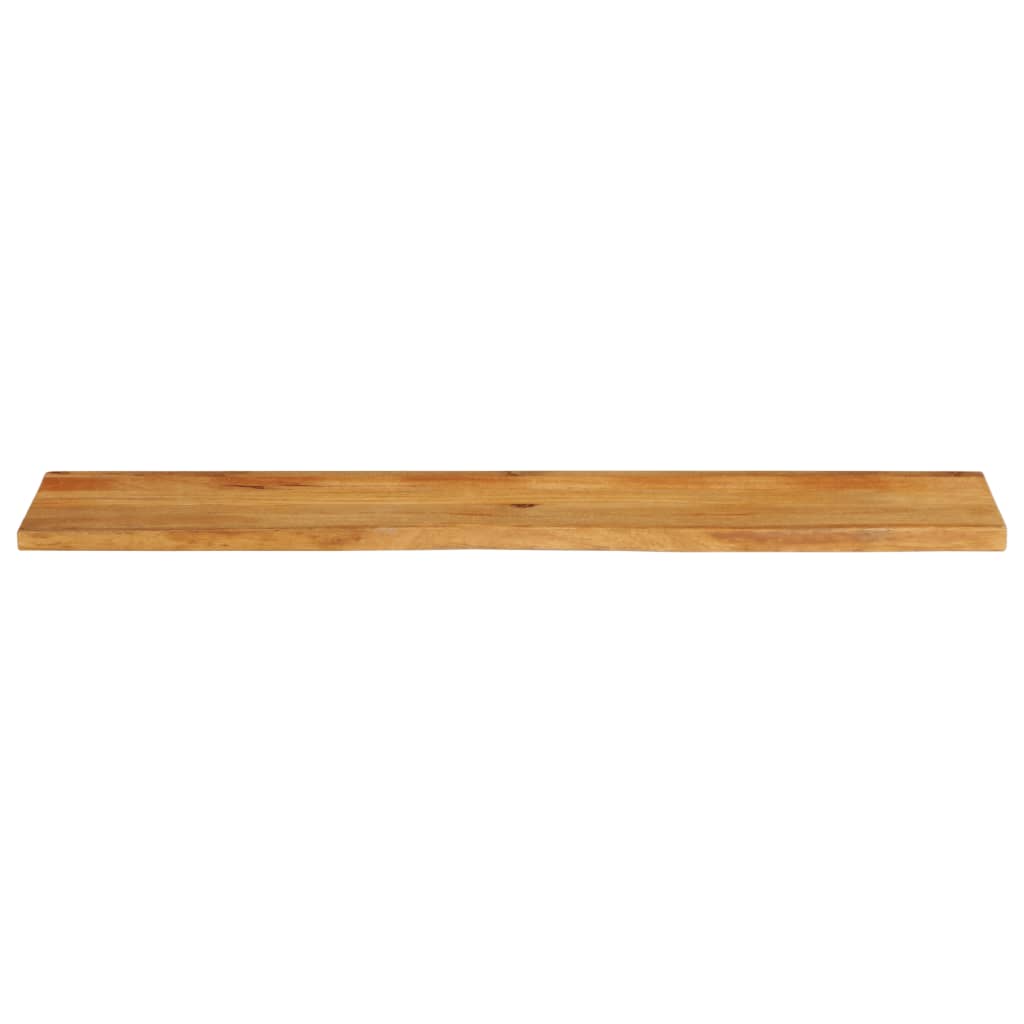 Tischplatte mit Baumkante 180x20x3,8 cm Massivholz Mango