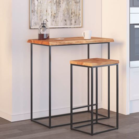 Tischplatte 80x60x2,5cm Rechteckig Massivholz Akazie Naturkante - Pazzar.ch