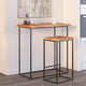 Tischplatte 80x60x2,5cm Rechteckig Massivholz Akazie Naturkante