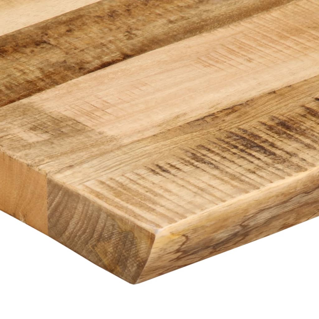 Tischplatte mit Baumkante 50x40x2,5 cm Raues Mango Massivholz - Pazzar.ch