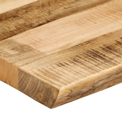 Tischplatte mit Baumkante 50x40x2,5 cm Raues Mango Massivholz - Pazzar.ch